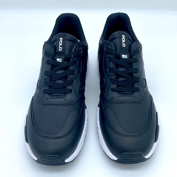 NWT Polo Ralph Lauren Men's Jogger Leather-Panel Sneakers Size 8 - Picture 2 of 11